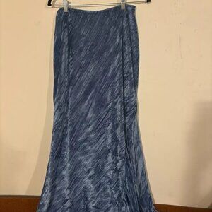Free People Noa Women's Crushed Velvet Maxi Skirt Light Night Size S RETAIL $78